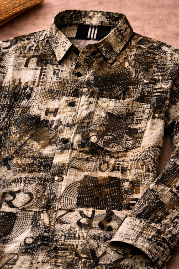 Stone Gray Graphic Shirt