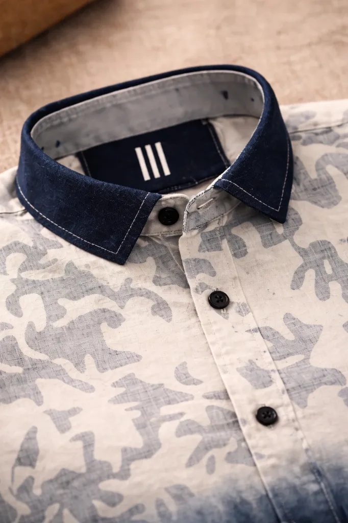 [MS-SH-1026-M] Modern Desert Camo Shirt (M, SLATE GREY)