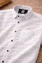 White Abstract Designer Shirt