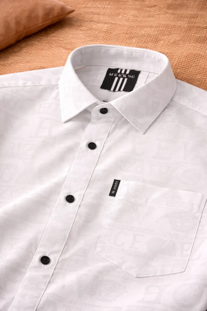 [MS-SH-1053-M] Typography Luxe Shirt (M)